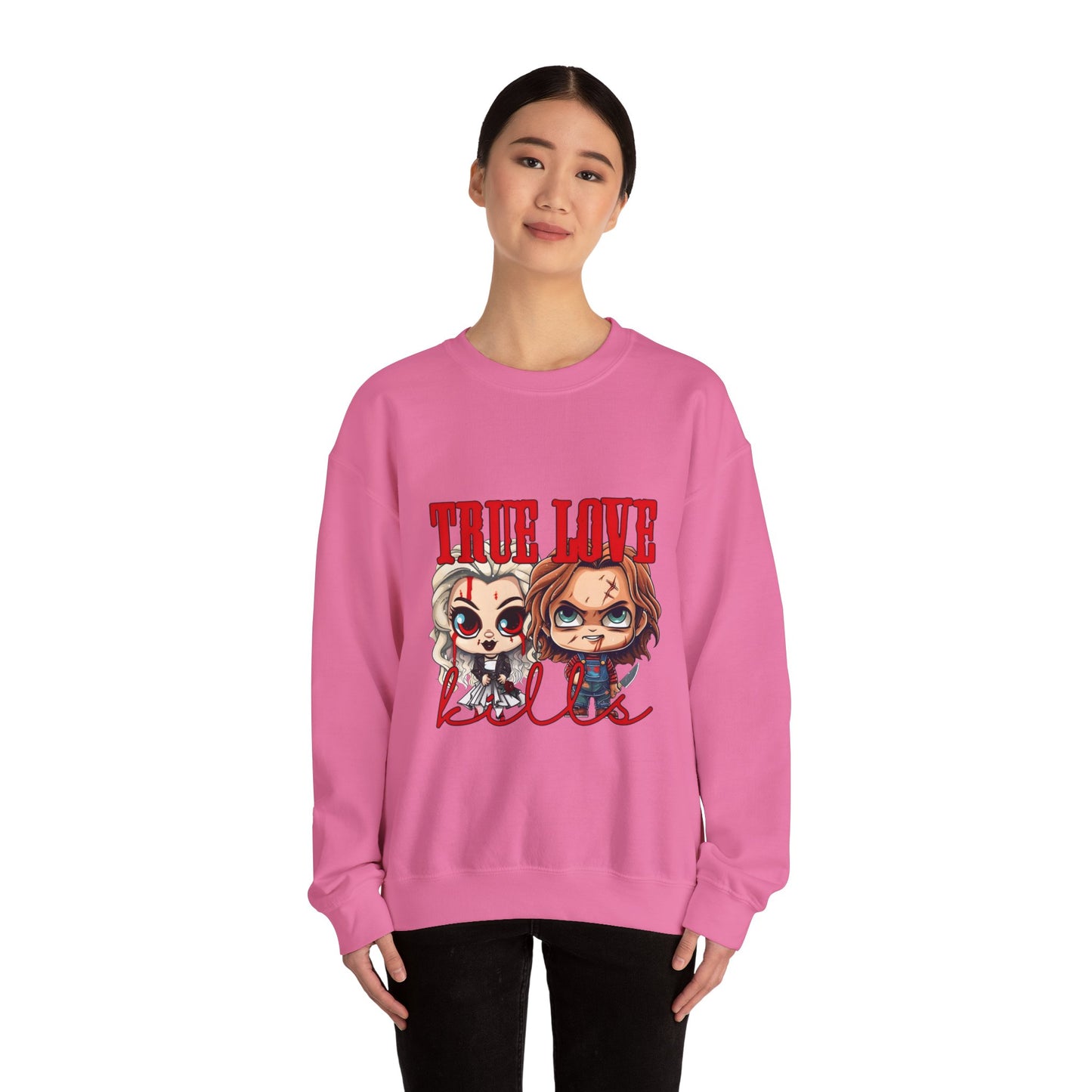 Chucky and bride Halloween Sweatshirt