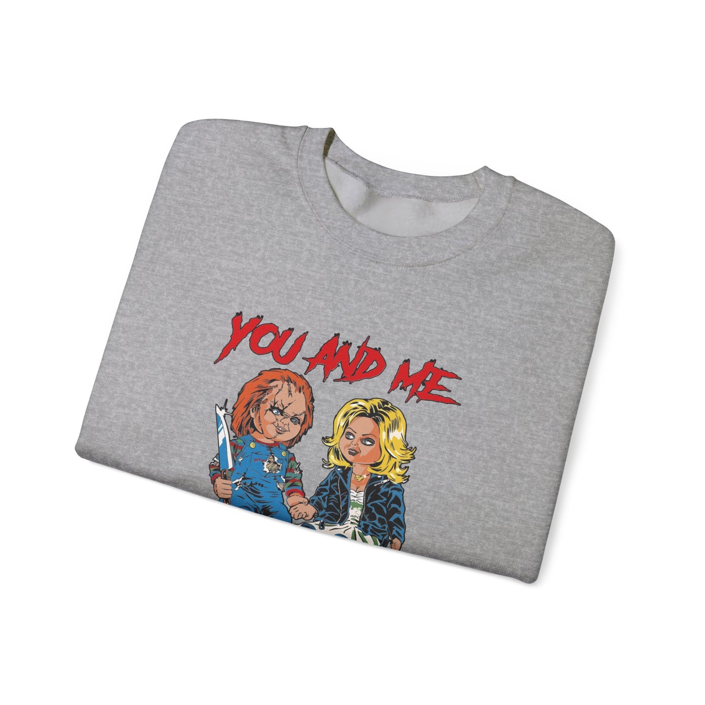 Chucky and bride Halloween Sweatshirt