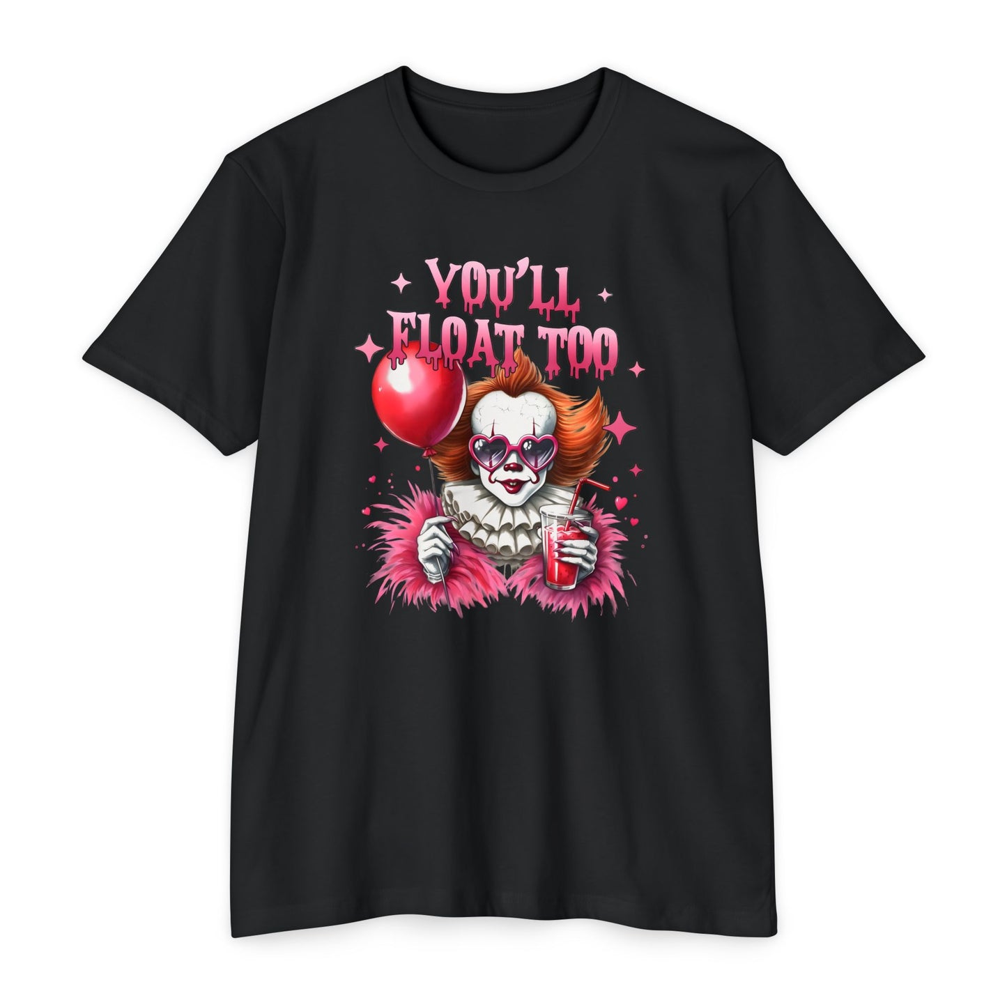 Spooky CVC Jersey T-Shirt - "You'll Float Too" Horror Tee