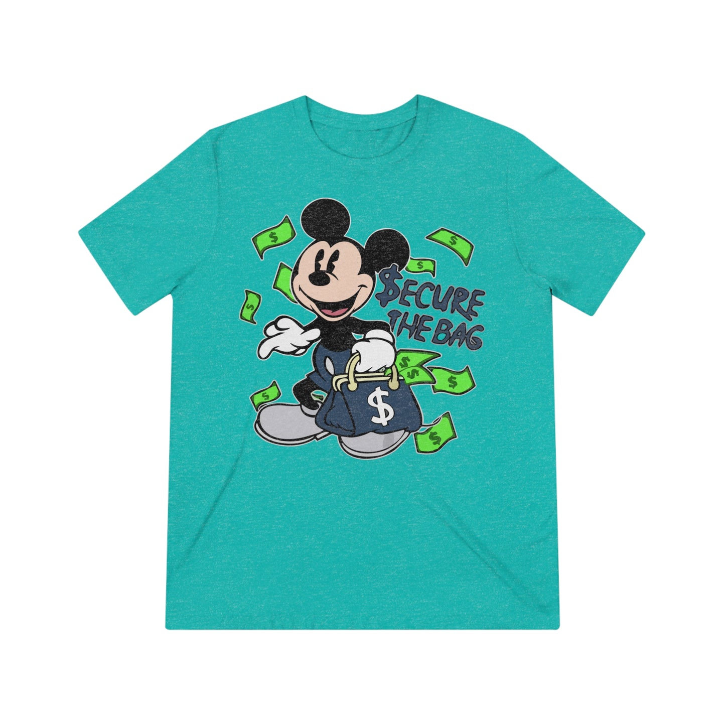 Disney Mickey Mouse 'Secure The Bag' Unisex Triblend Tee