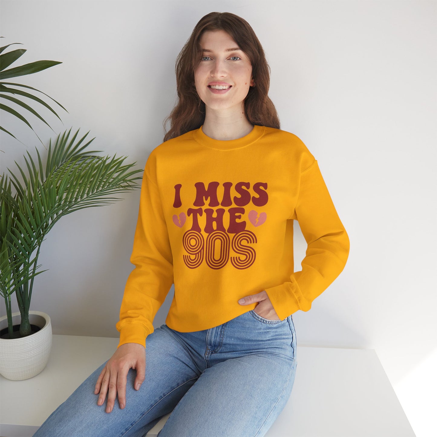 Retro 90s Crewneck Sweatshirt - I Miss the 90s Design