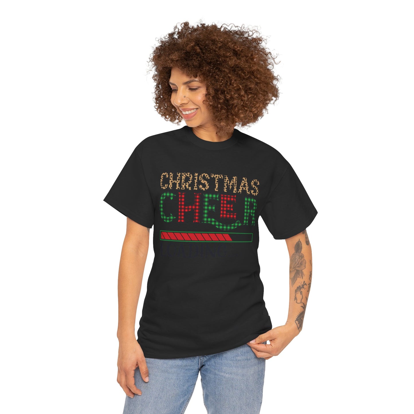 Christmas Cheer Loading Unisex Heavy Cotton Tee