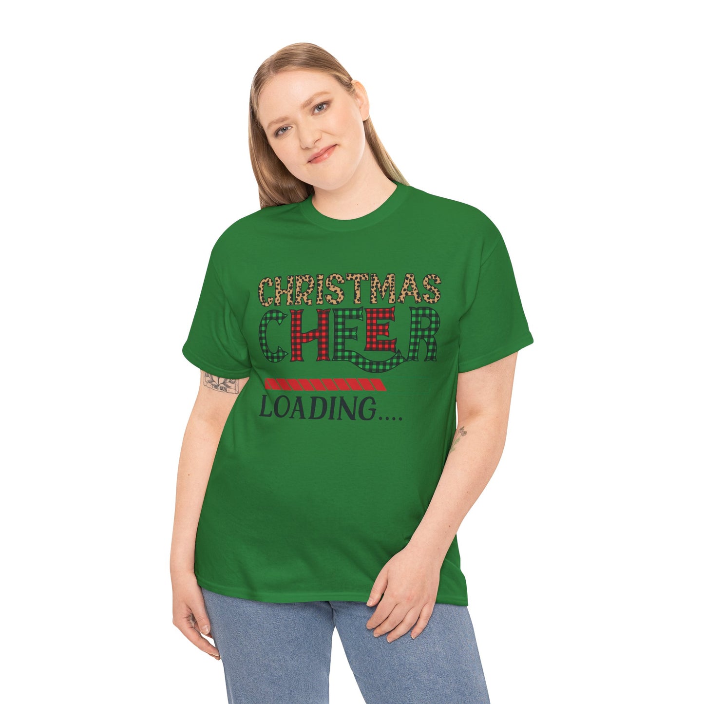 Christmas Cheer Loading Unisex Heavy Cotton Tee
