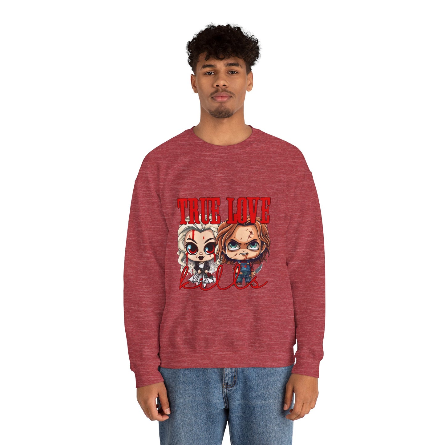 Chucky and bride Halloween Sweatshirt