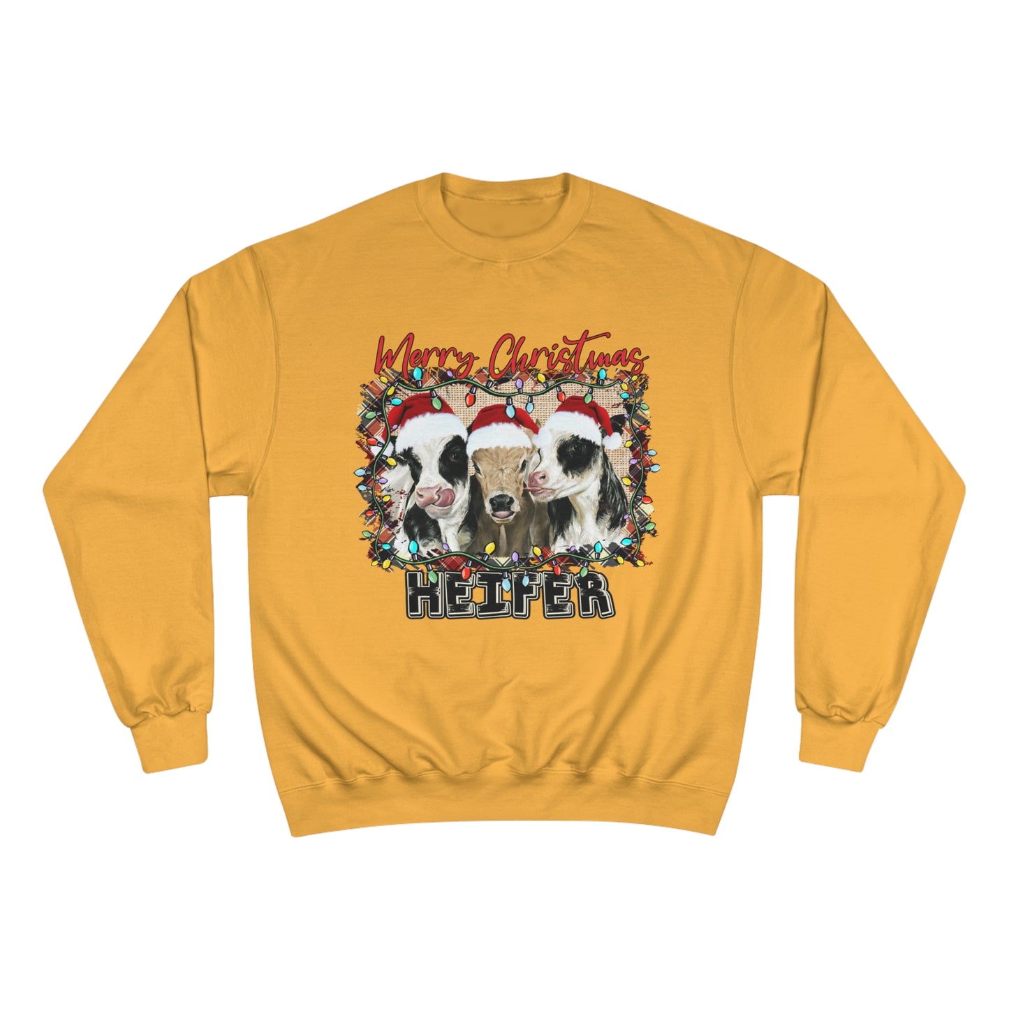 Merry Christmas Heffer Champion Sweatshirt