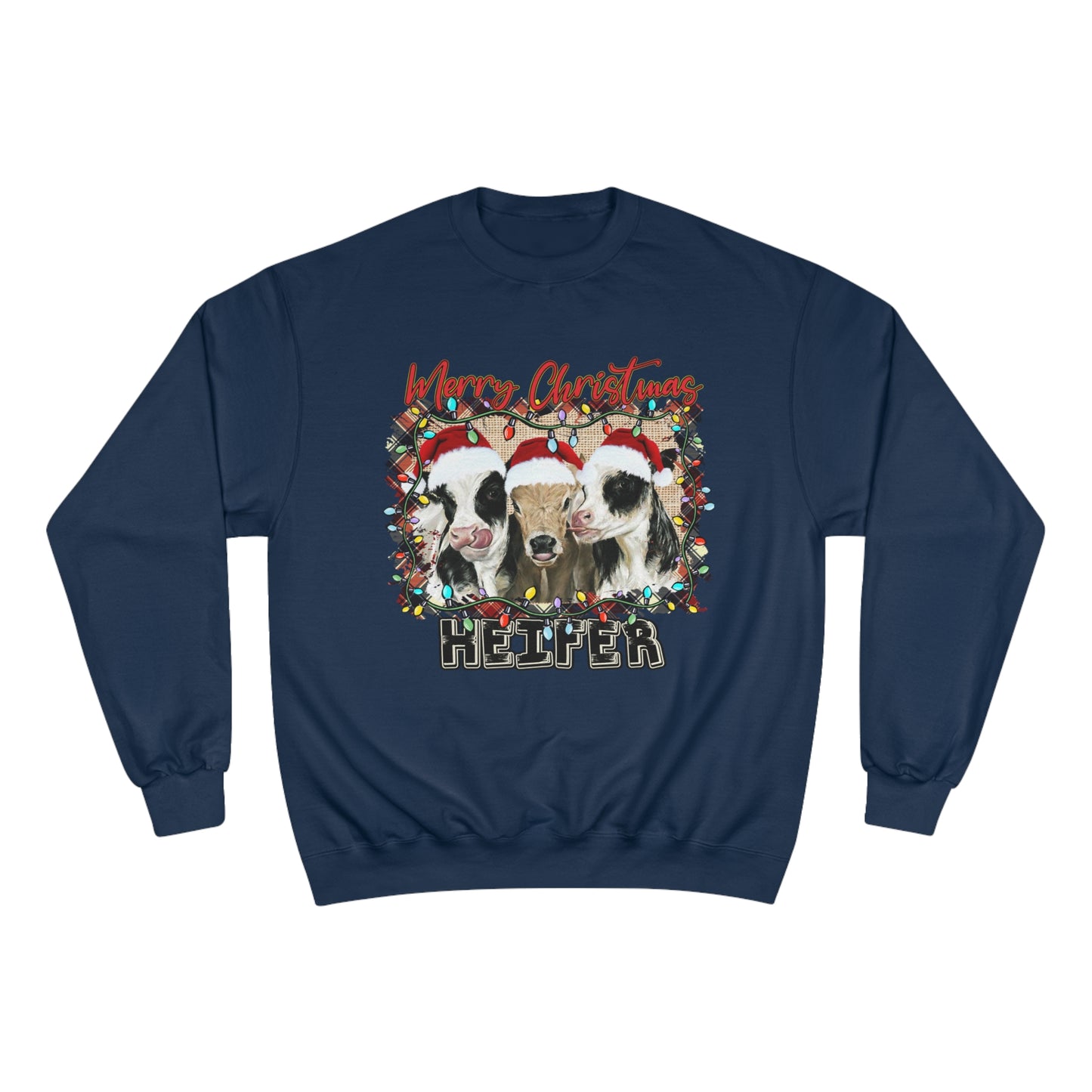Merry Christmas Heffer Champion Sweatshirt
