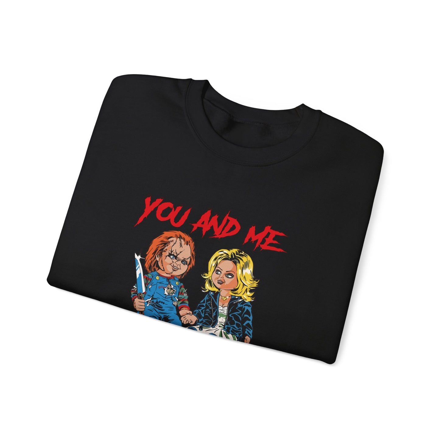 Chucky and bride Halloween Sweatshirt