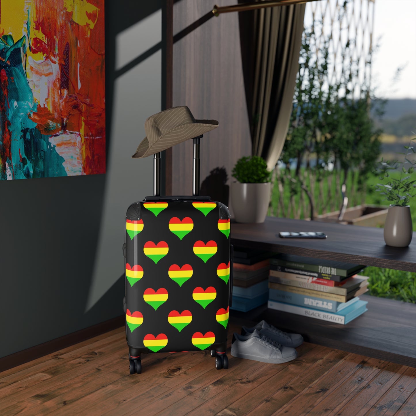 Rasta Hearts Suitcase