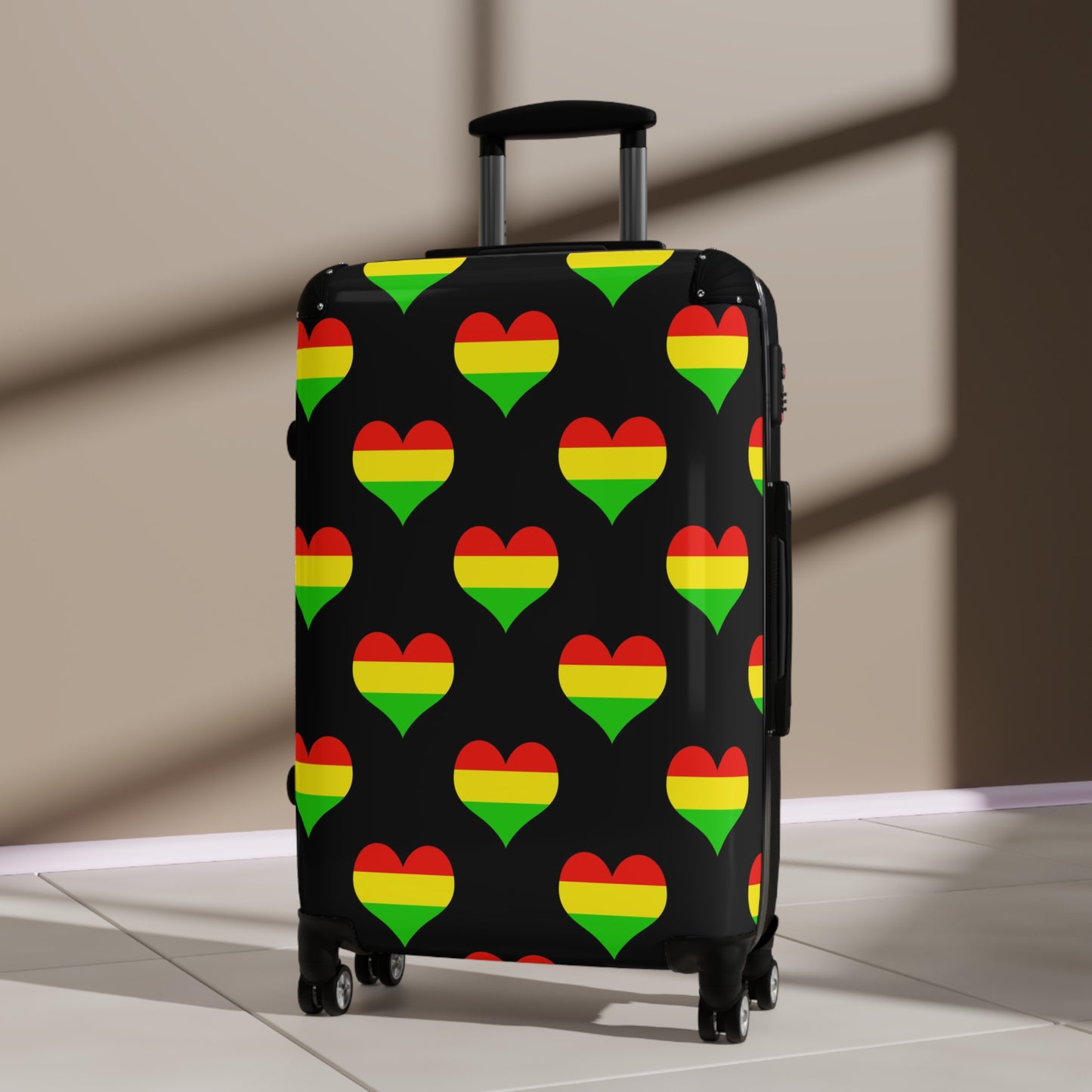 Rasta Hearts Suitcase