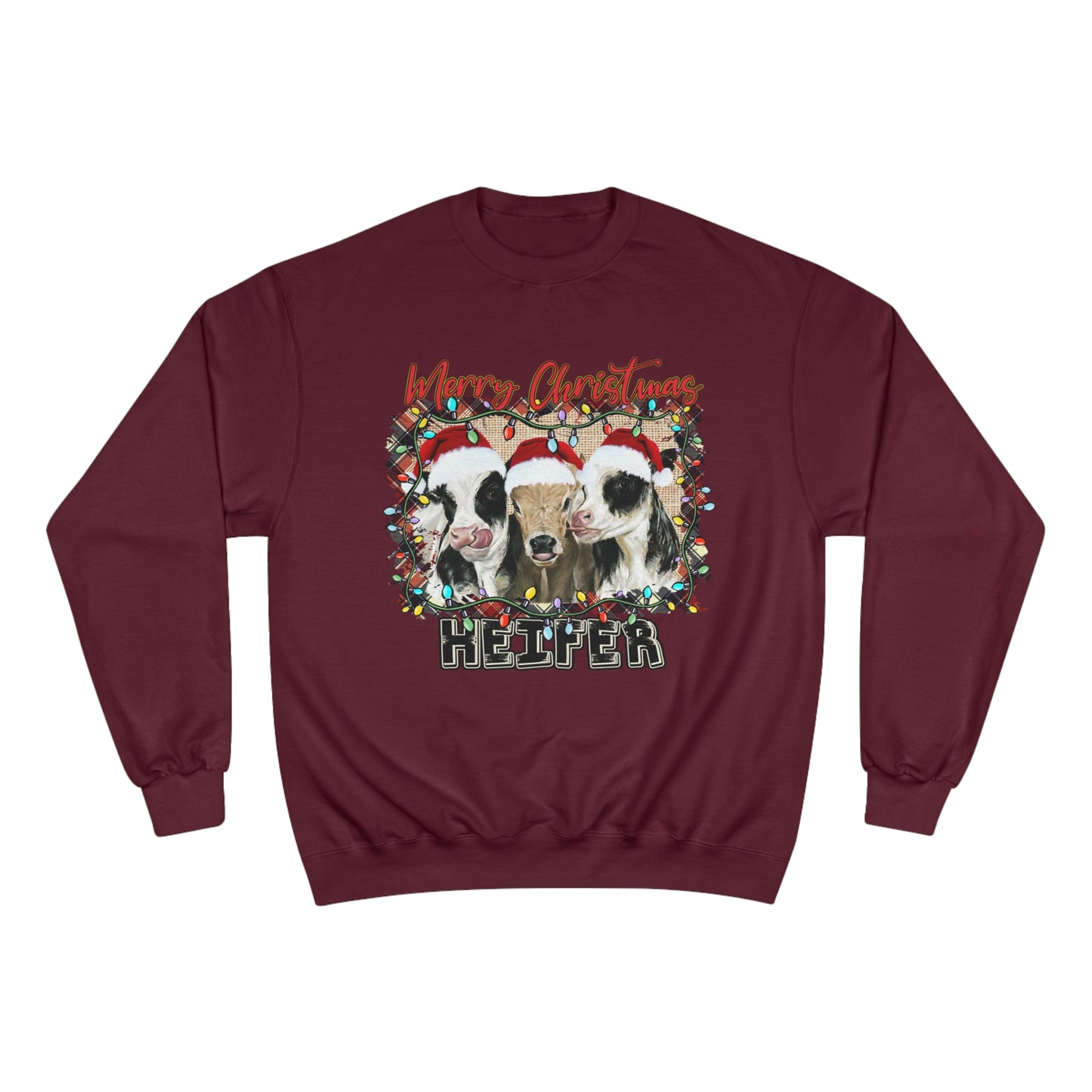 Merry Christmas Heffer Champion Sweatshirt