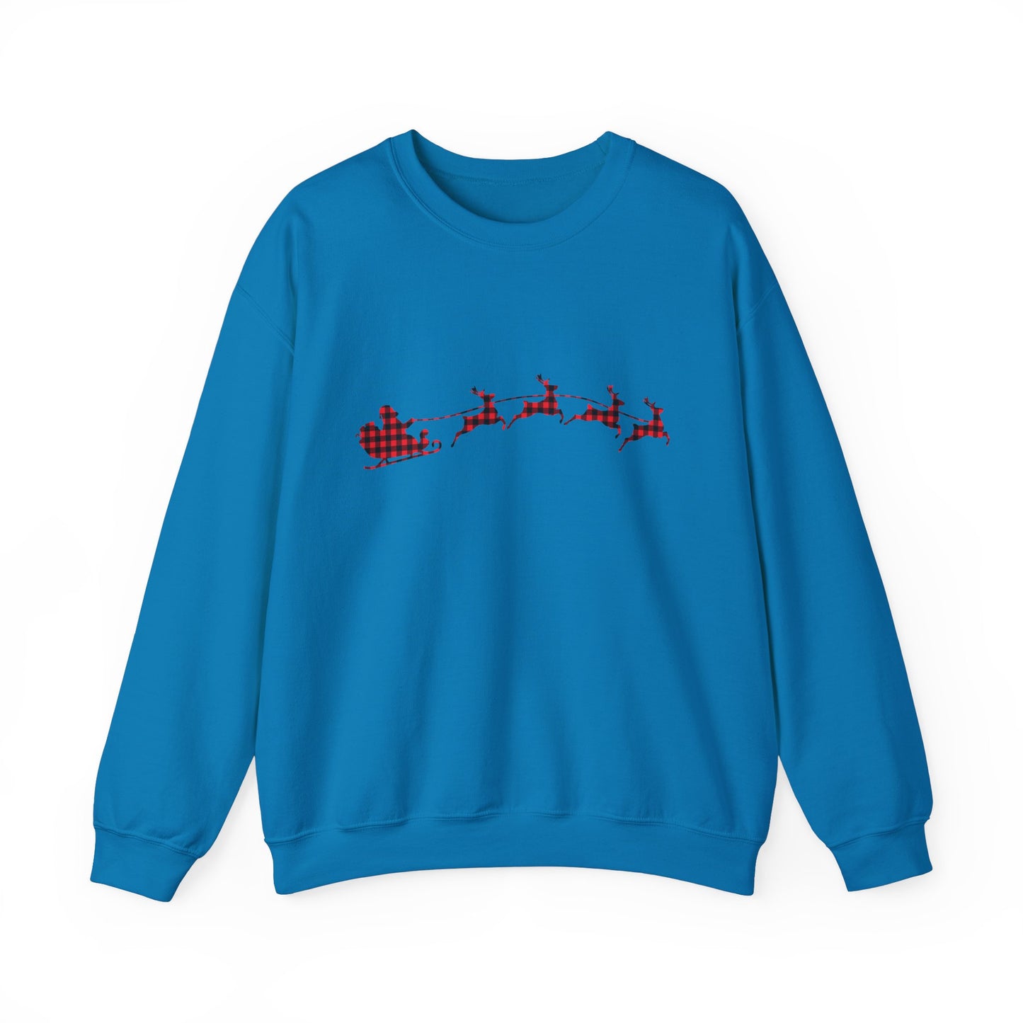 Unisex Christmas Crewneck Sweatshirt - Rudolph & Santa's Reindeer Treats Design