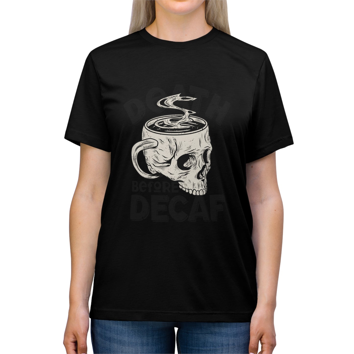 Death Before Coffee Triblend Tee