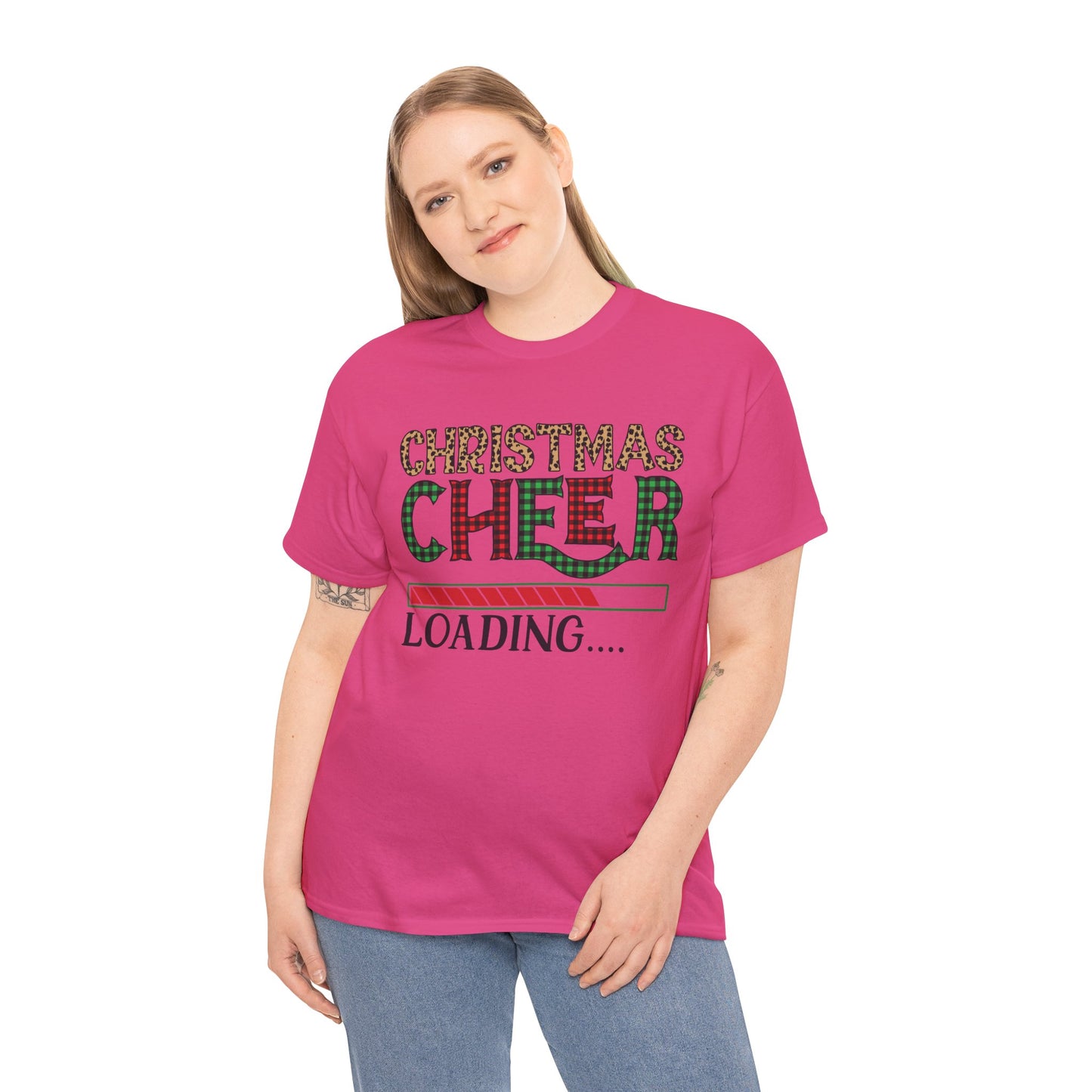 Christmas Cheer Loading Unisex Heavy Cotton Tee