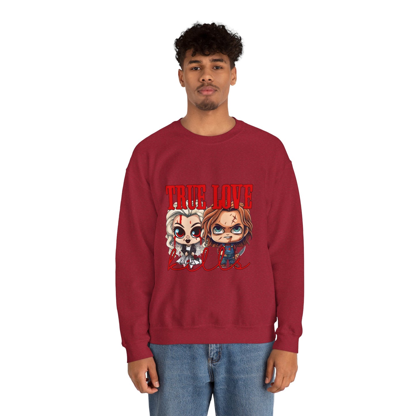 Chucky and bride Halloween Sweatshirt