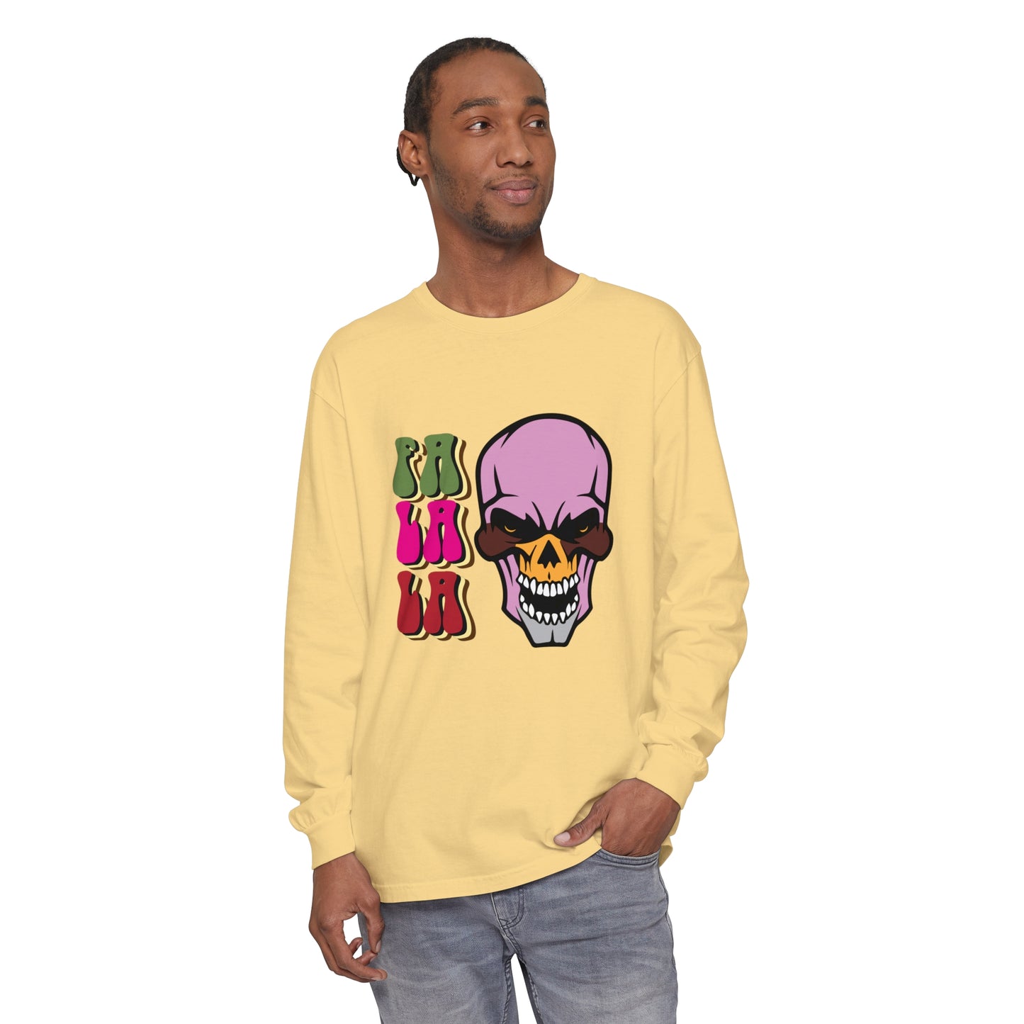 Skull Graphic Long Sleeve T-Shirt for Christmas