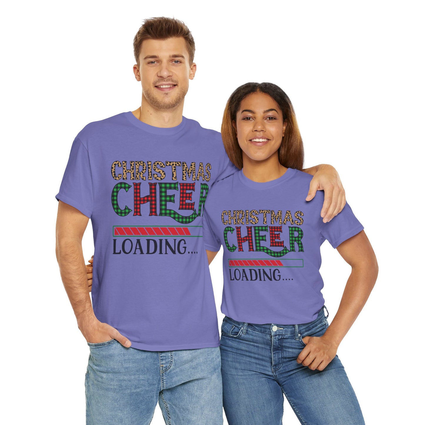 Christmas Cheer Loading Unisex Heavy Cotton Tee