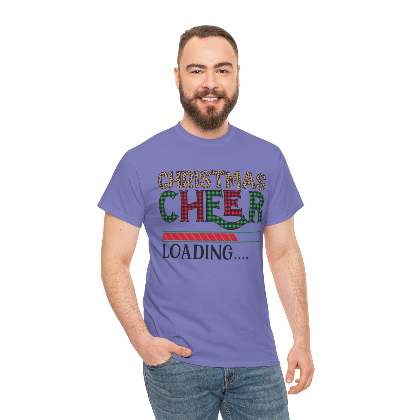 Christmas Cheer Loading Unisex Heavy Cotton Tee