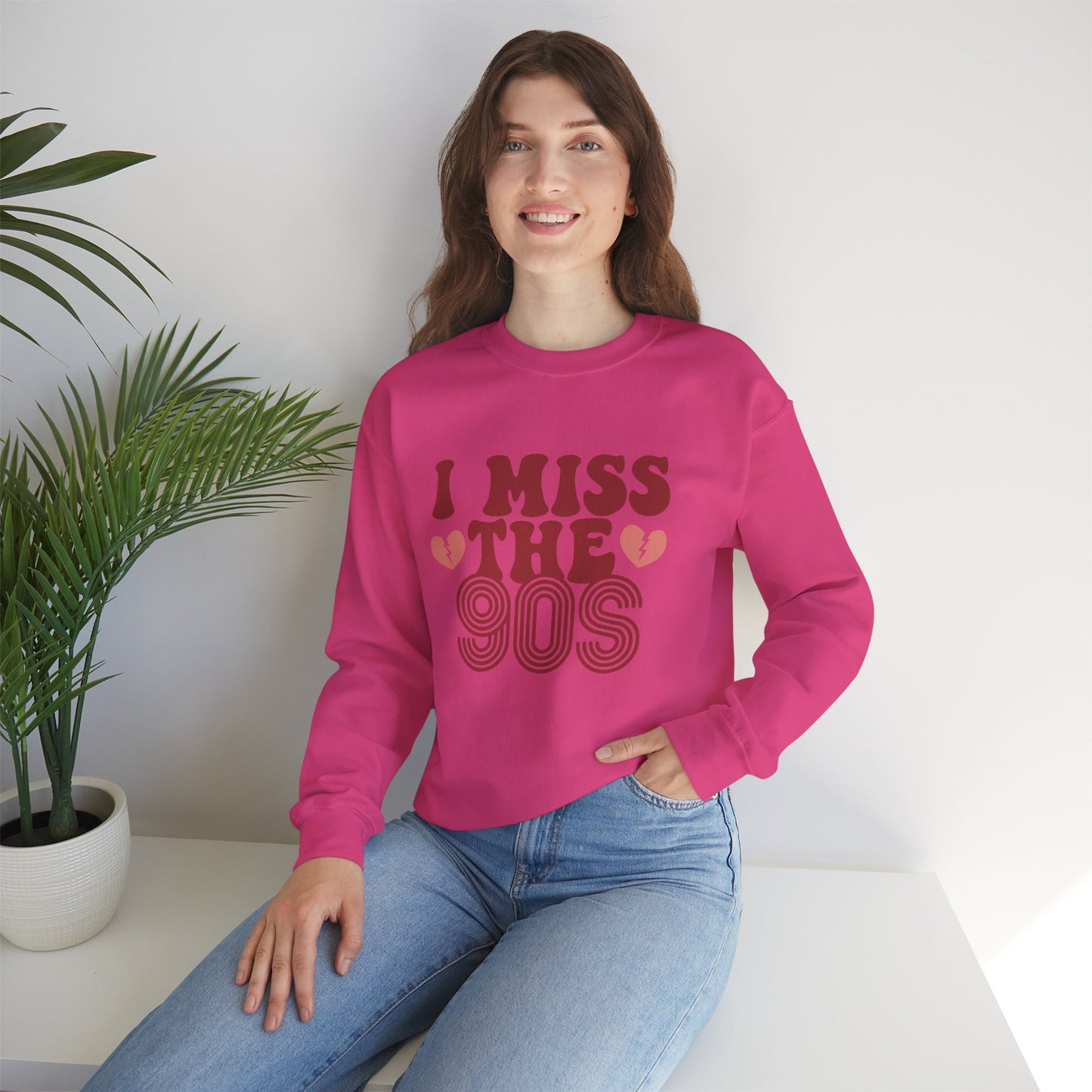 Retro 90s Crewneck Sweatshirt - I Miss the 90s Design