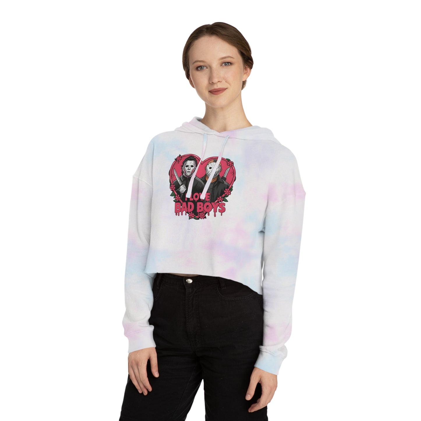 Halloween Cropped Hooded Sweatshirt