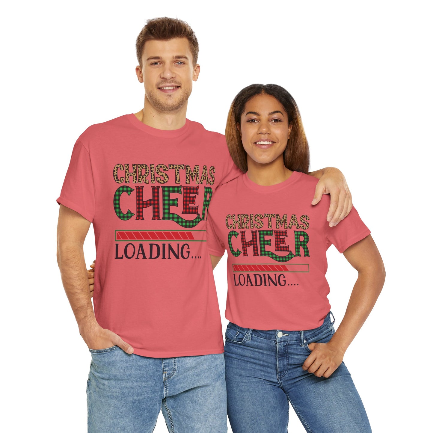 Christmas Cheer Loading Unisex Heavy Cotton Tee