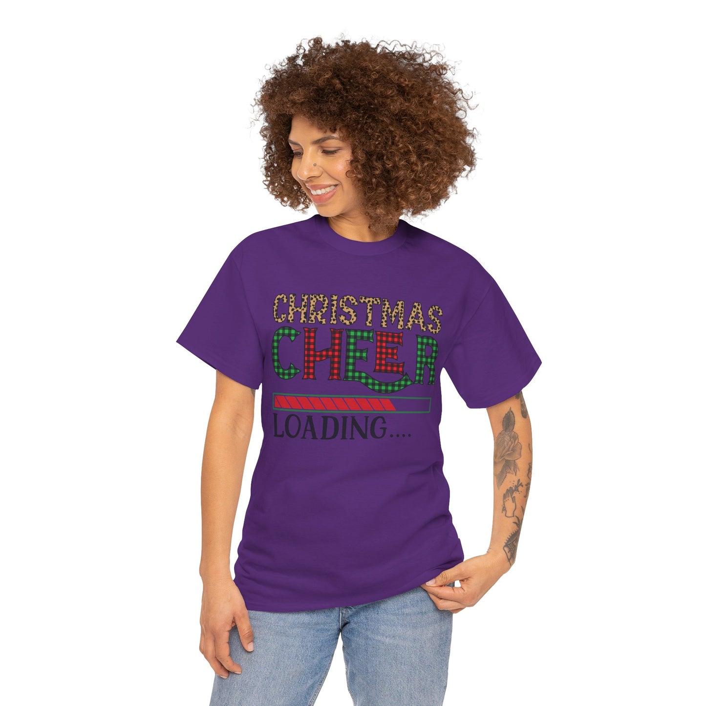 Christmas Cheer Loading Unisex Heavy Cotton Tee
