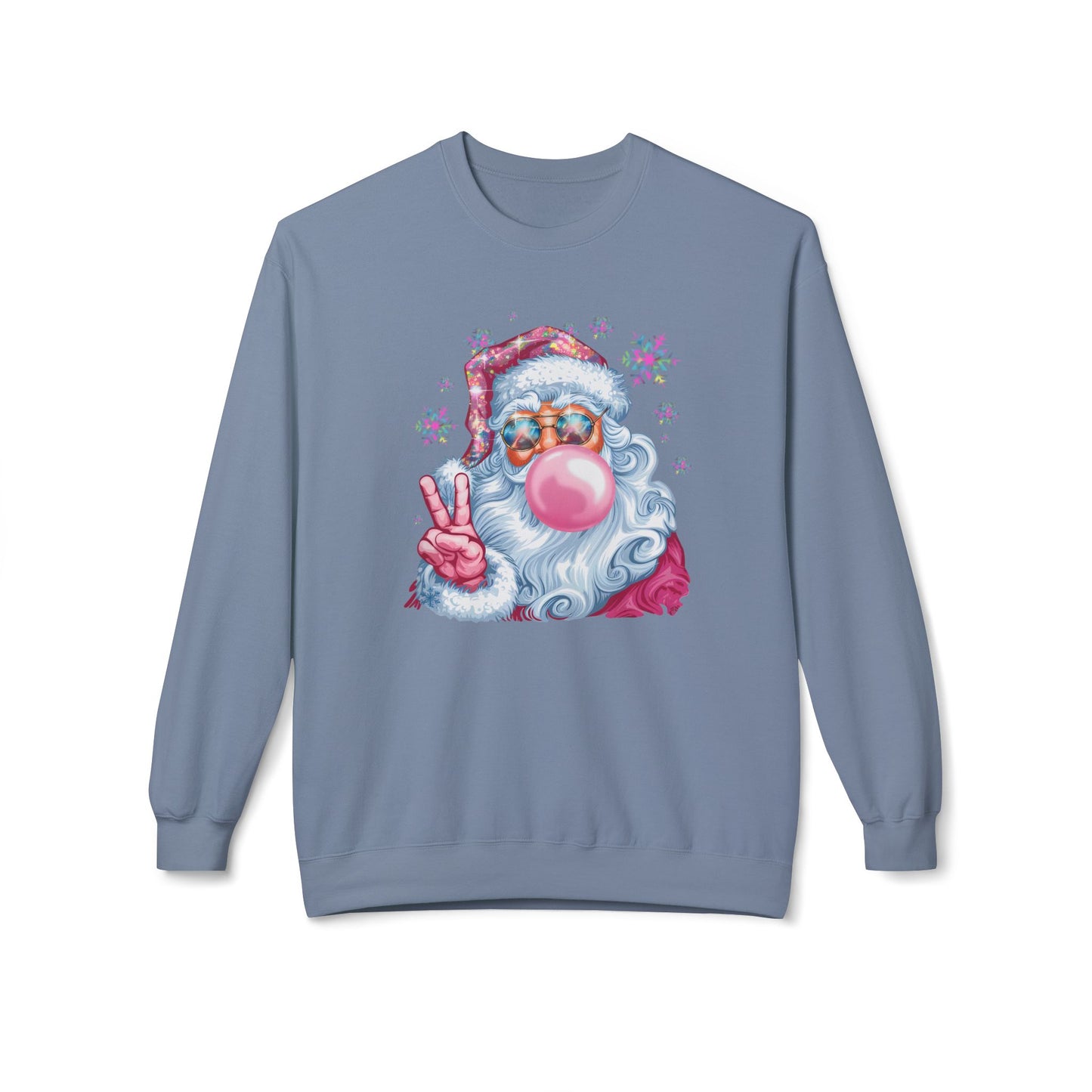 Santa Claus Midweight Softstyle Fleece Crewneck Sweatshirt