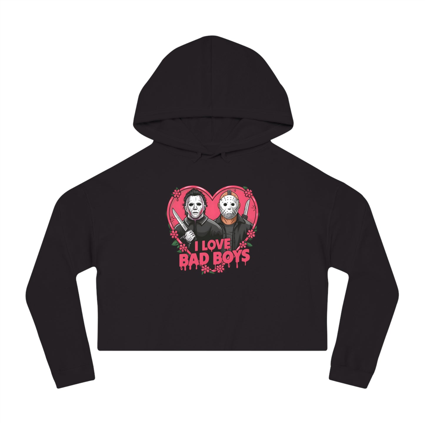 Halloween Cropped Hooded Sweatshirt