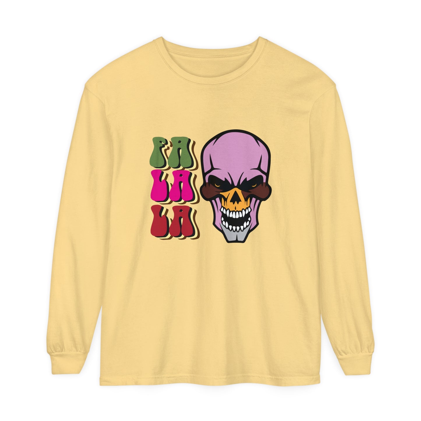 Skull Graphic Long Sleeve T-Shirt for Christmas