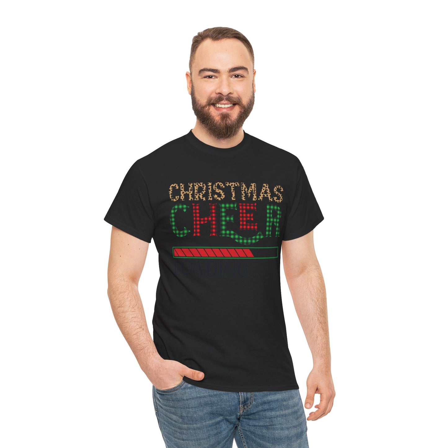 Christmas Cheer Loading Unisex Heavy Cotton Tee