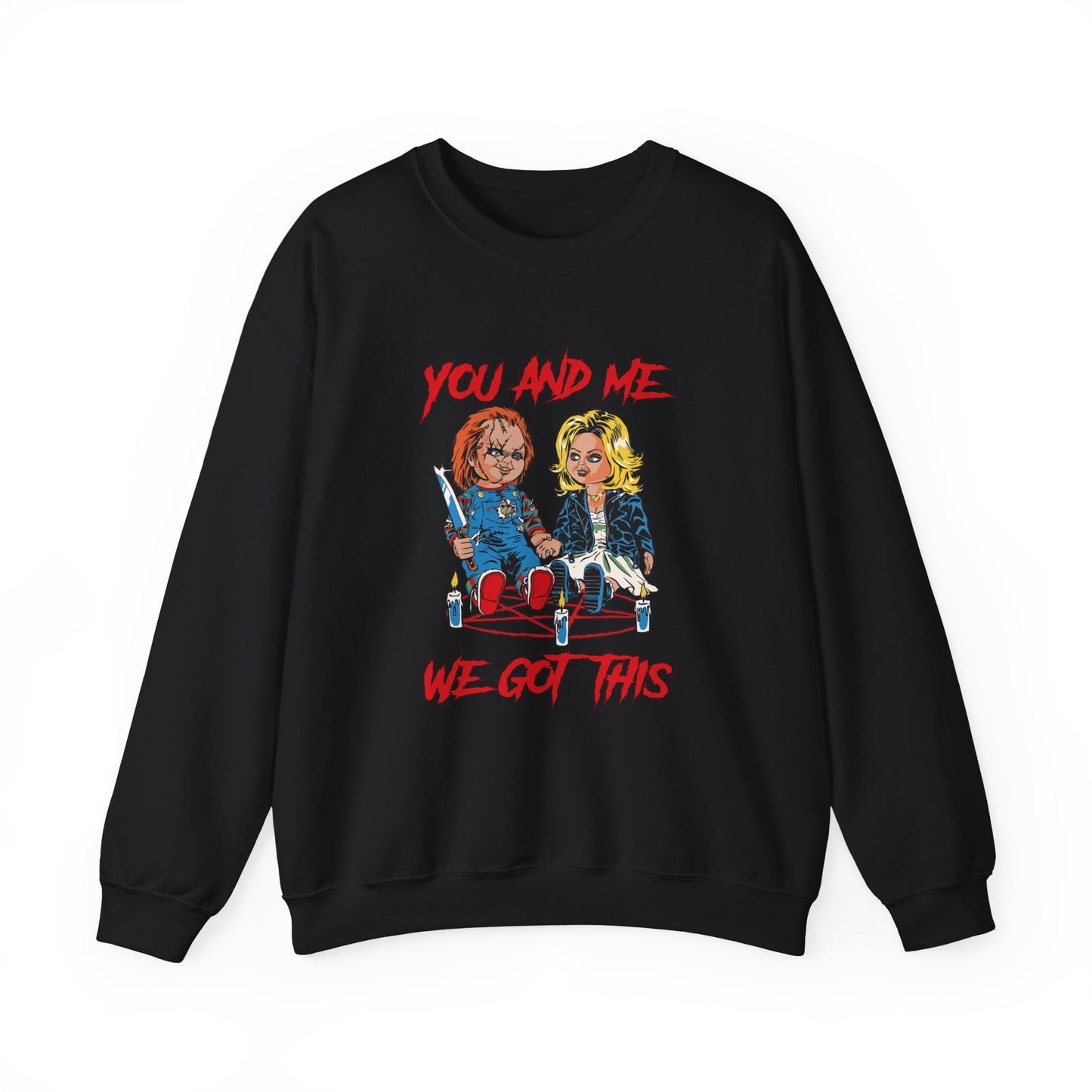 Chucky and bride Halloween Sweatshirt