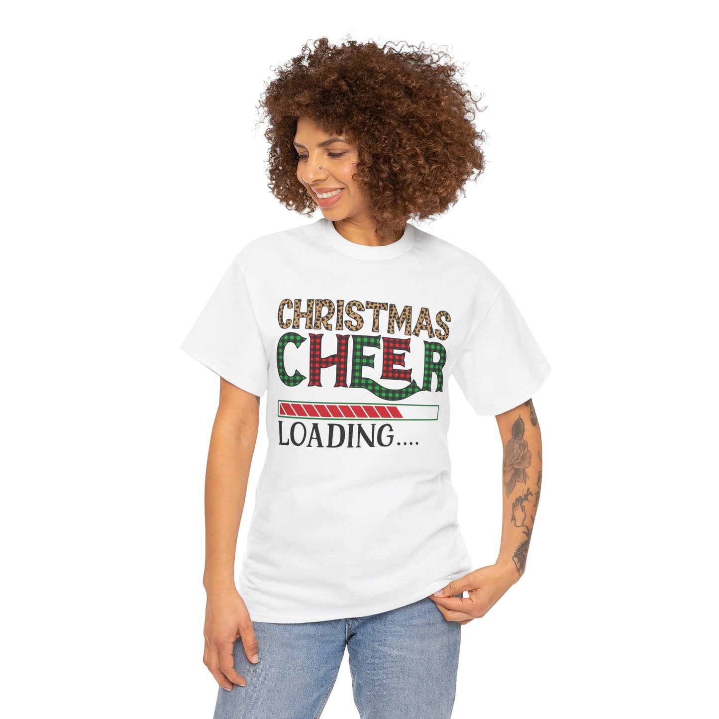 Christmas Cheer Loading Unisex Heavy Cotton Tee
