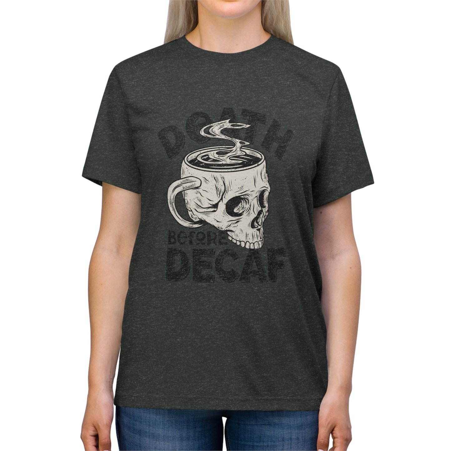 Death Before Coffee Triblend Tee