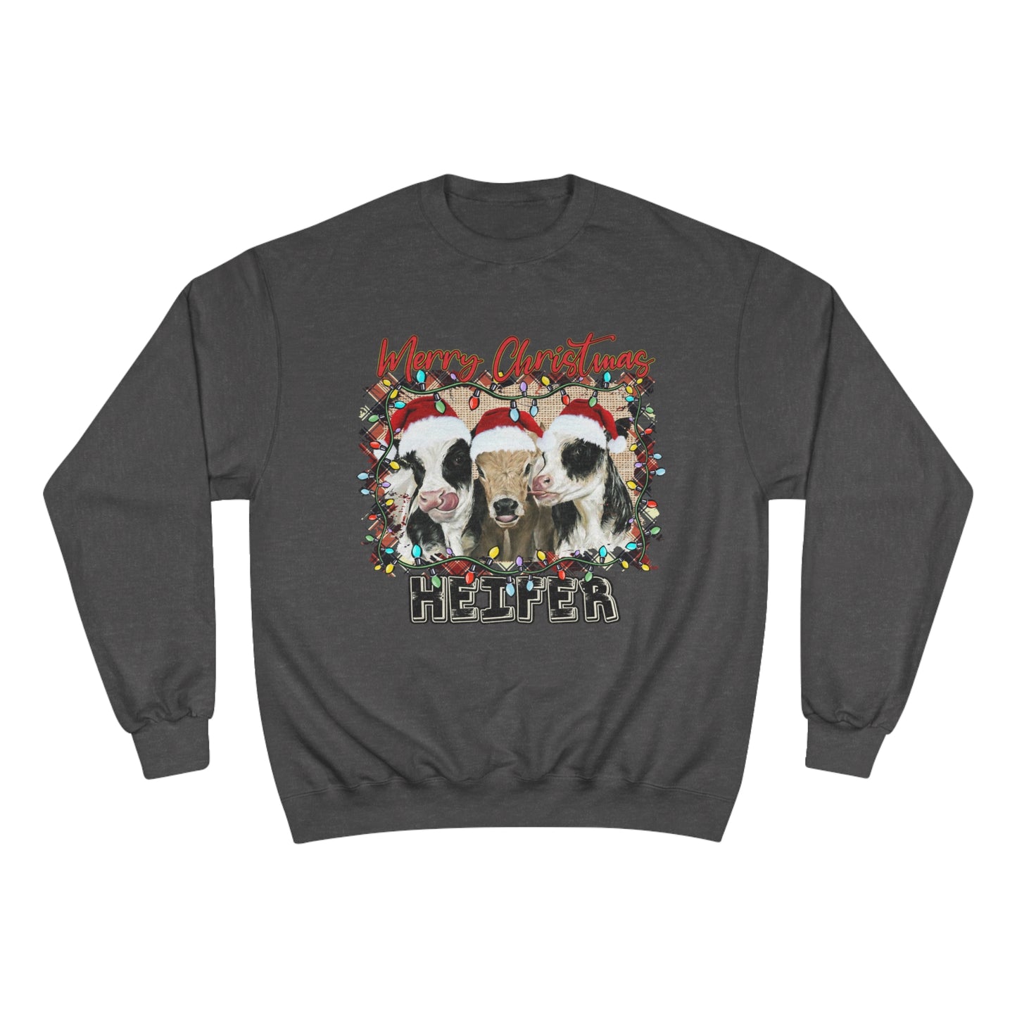 Merry Christmas Heffer Champion Sweatshirt