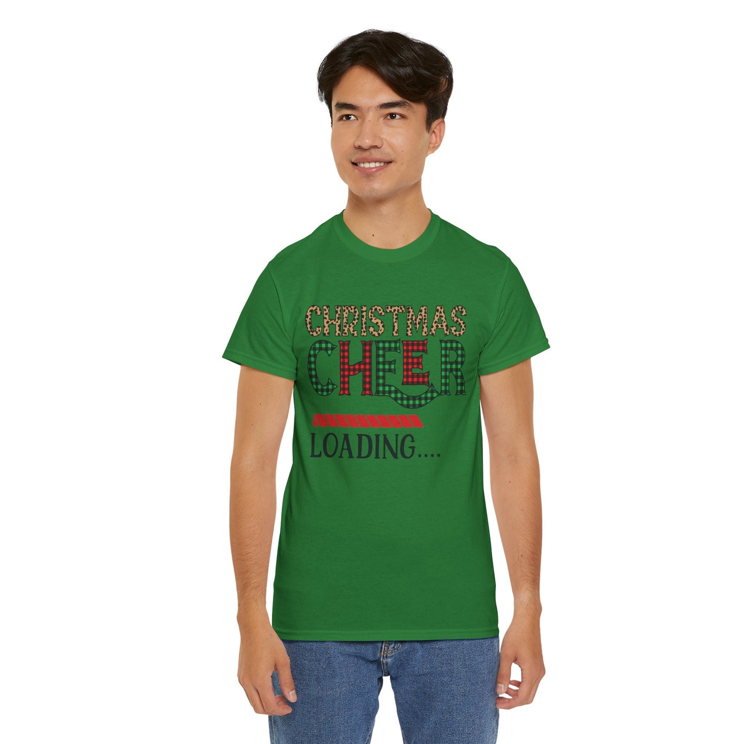 Christmas Cheer Loading Unisex Heavy Cotton Tee