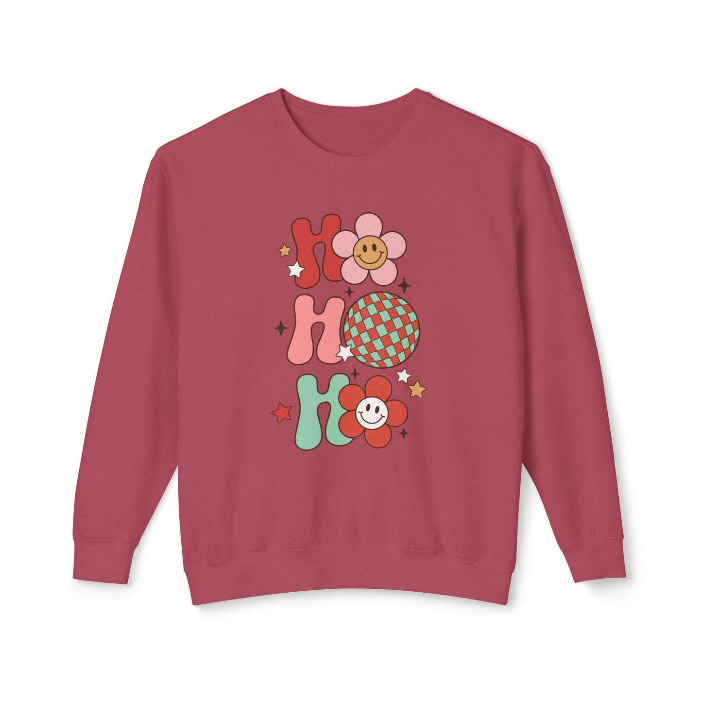 Festive Unisex Crewneck Sweatshirt - 'Ho Ho Ho' & 'Holly Jolly Babe' Design