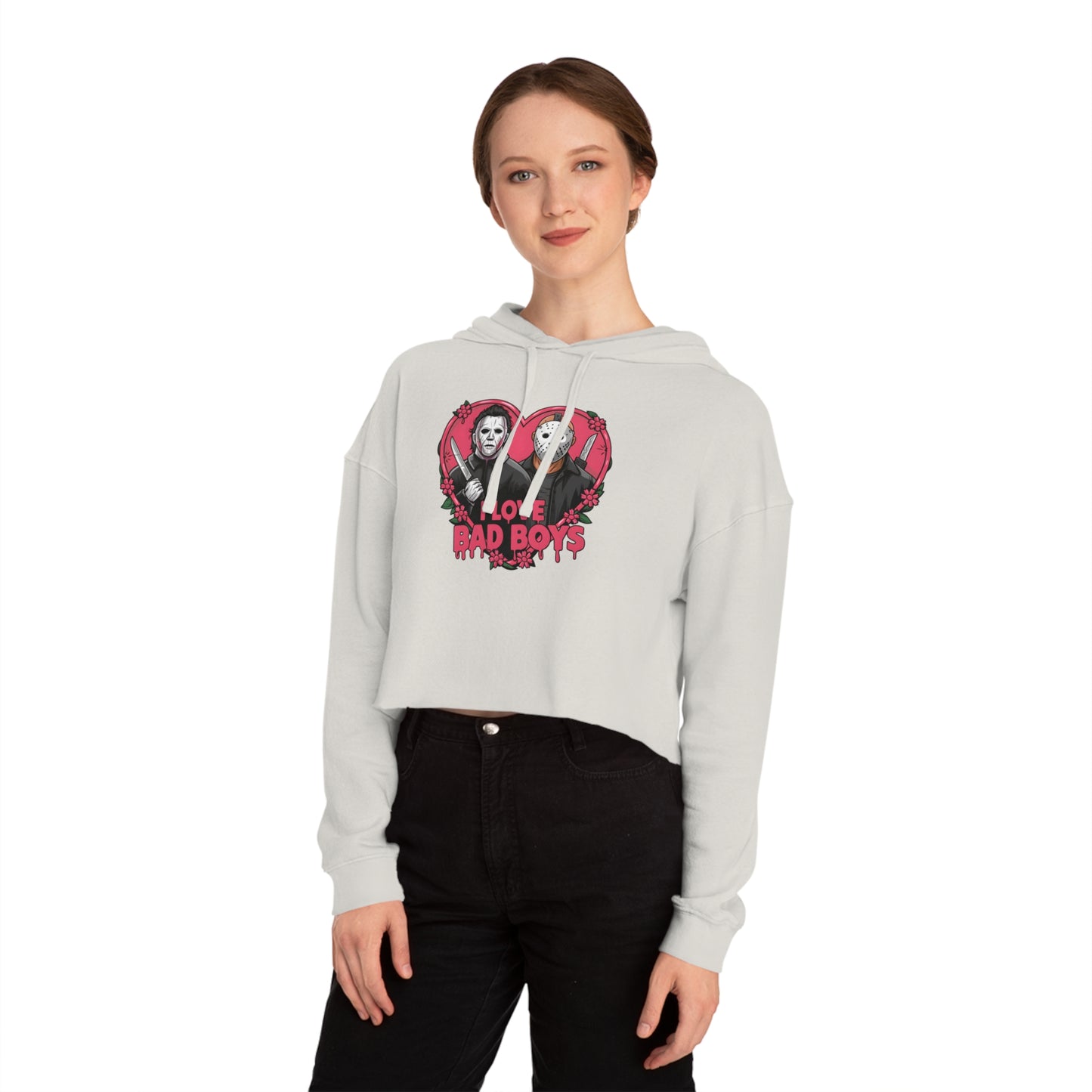 Halloween Cropped Hooded Sweatshirt