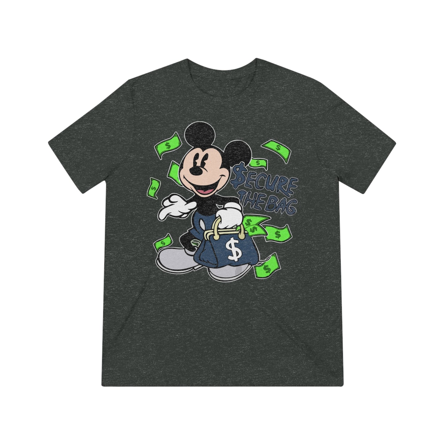 Disney Mickey Mouse 'Secure The Bag' Unisex Triblend Tee