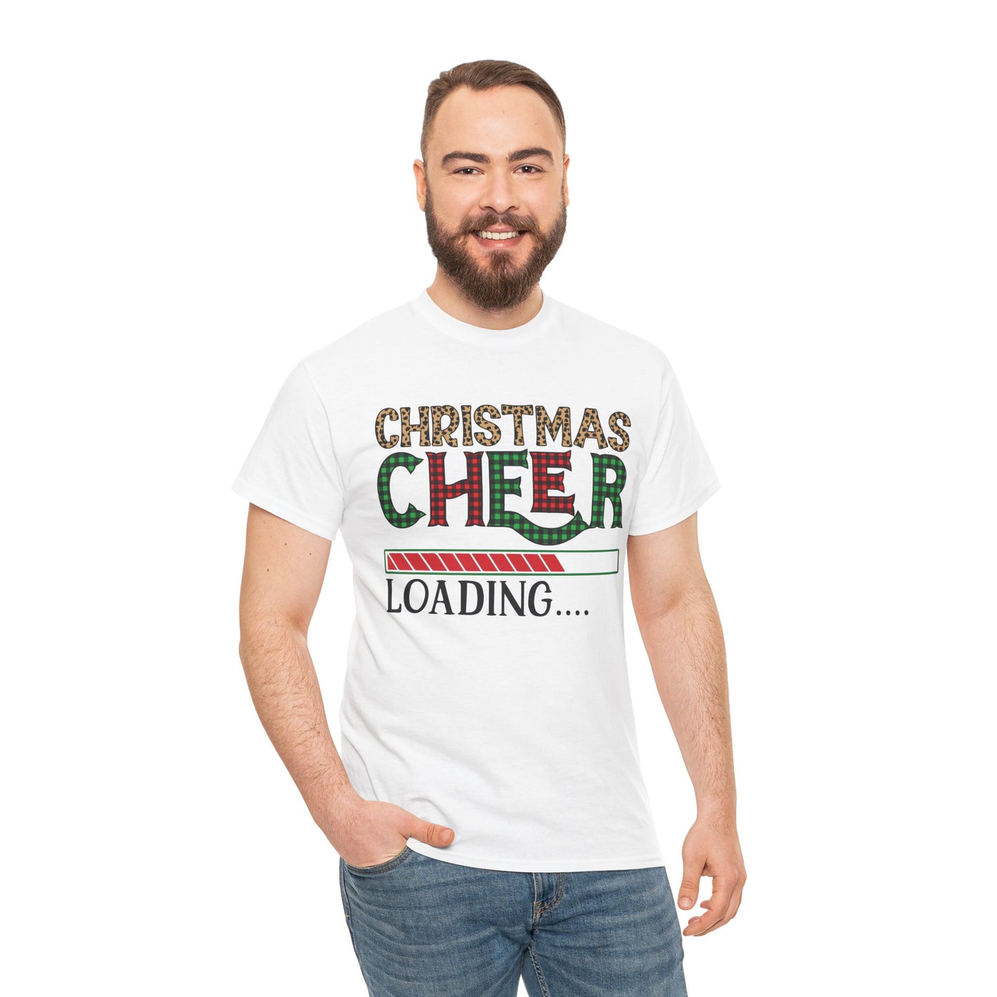 Christmas Cheer Loading Unisex Heavy Cotton Tee