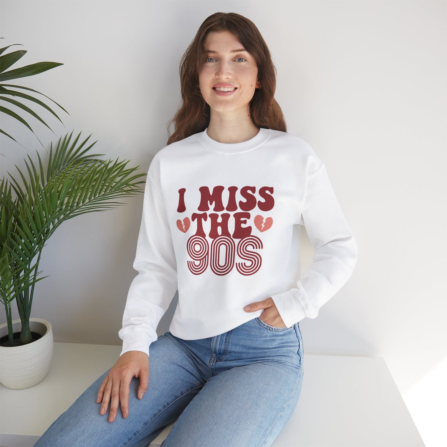 Retro 90s Crewneck Sweatshirt - I Miss the 90s Design