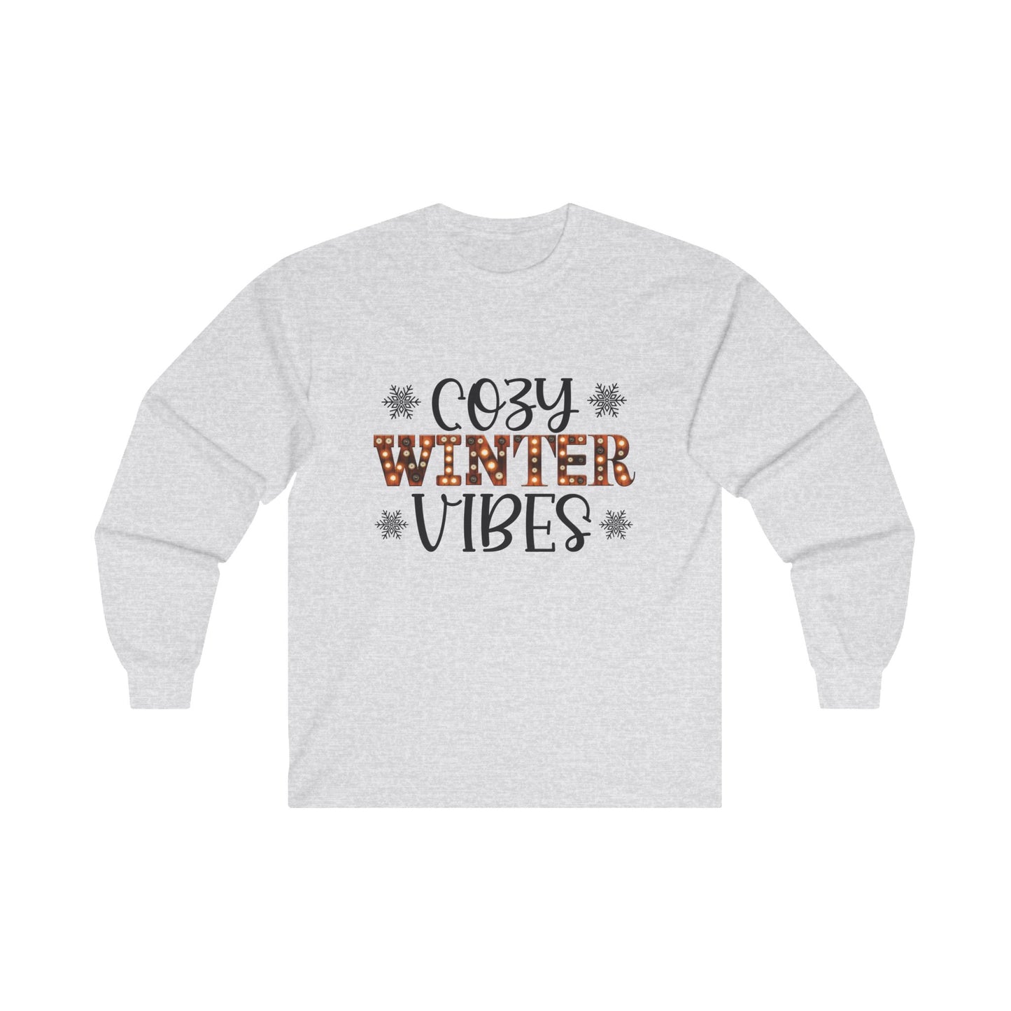 Cozy Winter Vibes Christmas Long Sleeve Tee