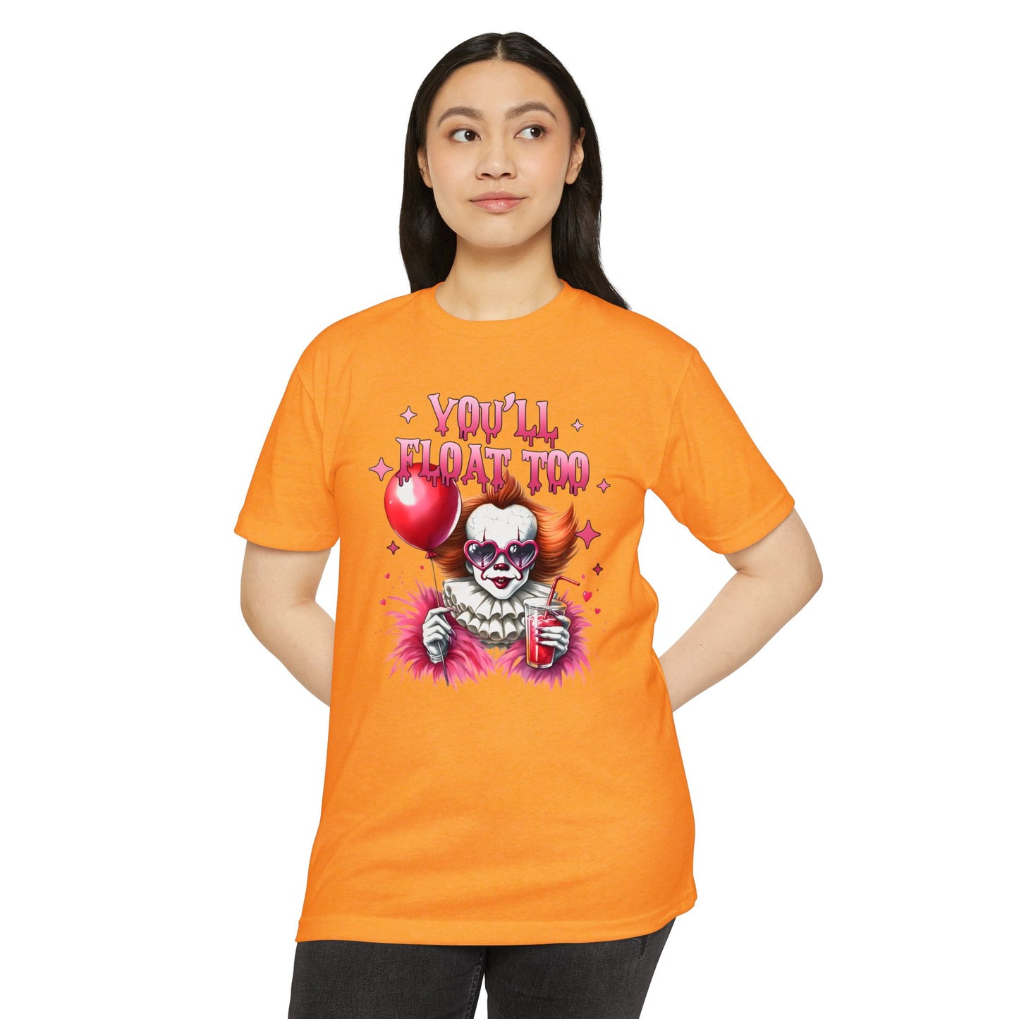 Spooky CVC Jersey T-Shirt - "You'll Float Too" Horror Tee