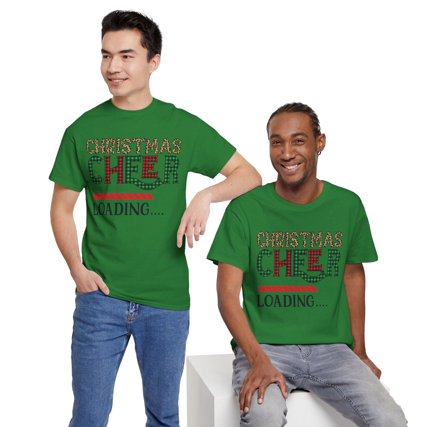 Christmas Cheer Loading Unisex Heavy Cotton Tee