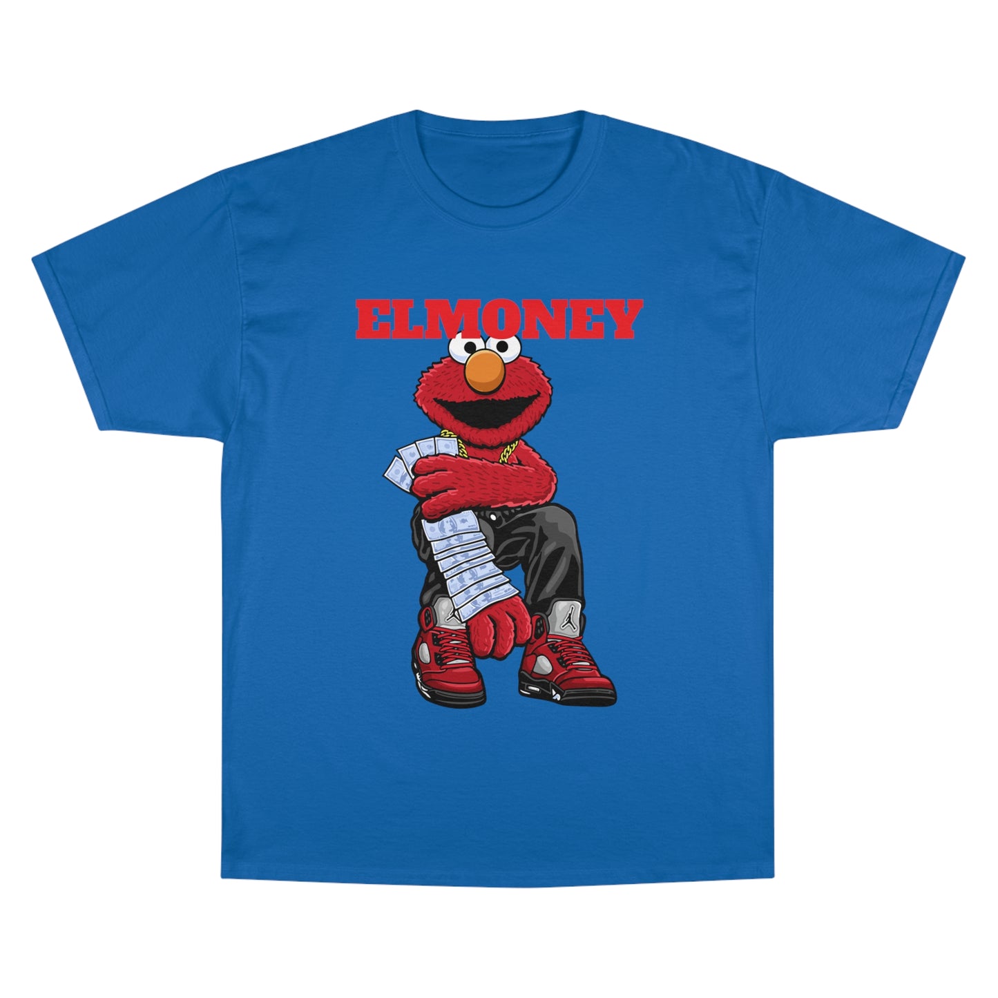 Elmo Champion T-Shirt with Money Design