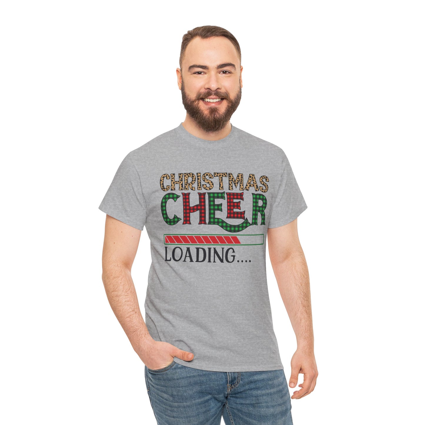 Christmas Cheer Loading Unisex Heavy Cotton Tee