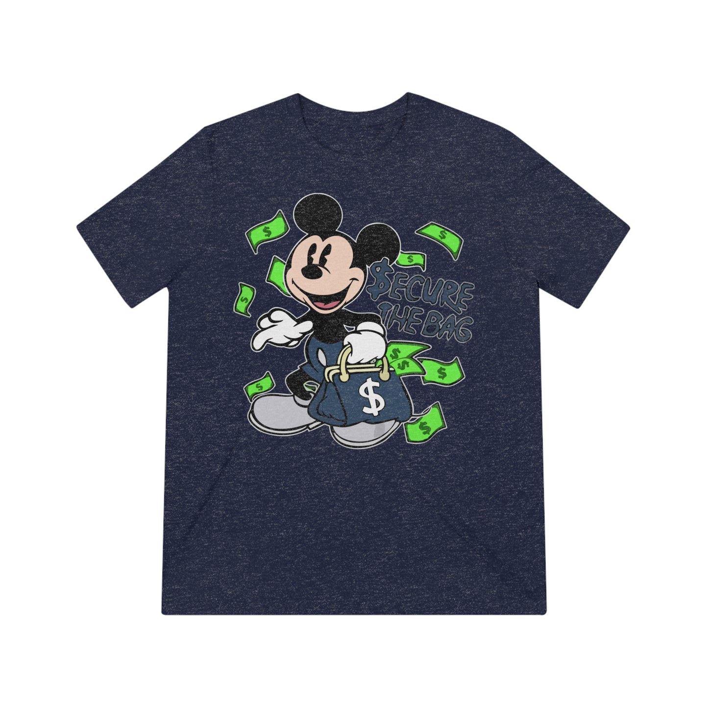 Disney Mickey Mouse 'Secure The Bag' Unisex Triblend Tee