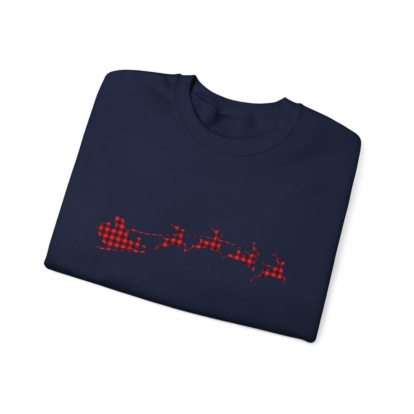 Unisex Christmas Crewneck Sweatshirt - Rudolph & Santa's Reindeer Treats Design