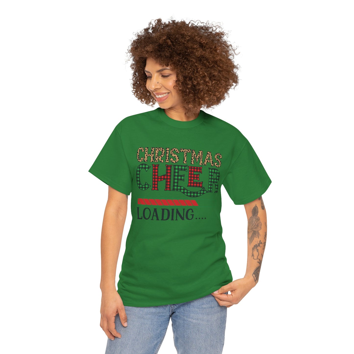 Christmas Cheer Loading Unisex Heavy Cotton Tee