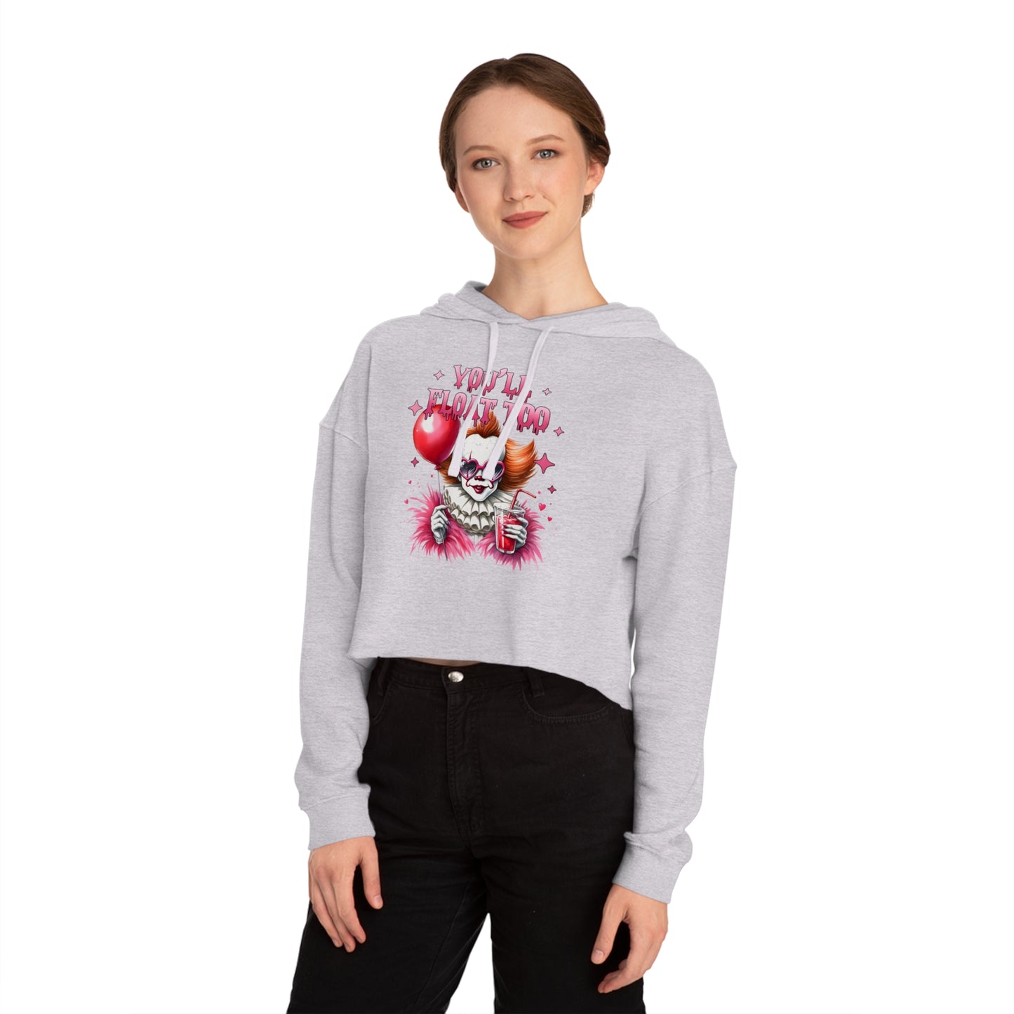 Halloween Cropped Hooded Sweatshirt