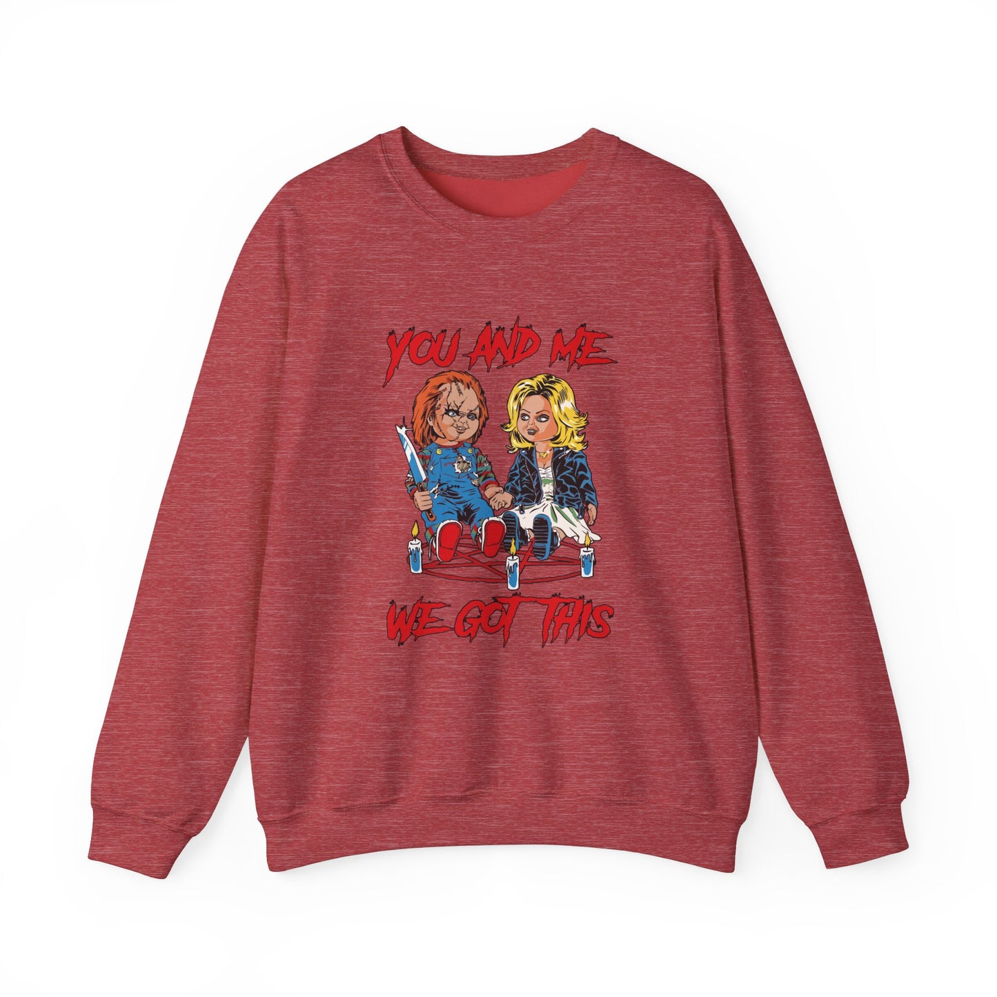 Chucky and bride Halloween Sweatshirt