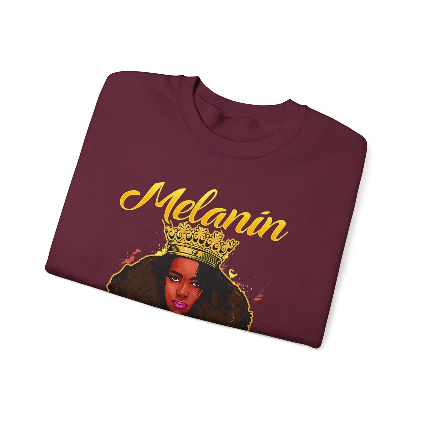 Melanin Queen Heavy Blend Crewneck Sweatshirt